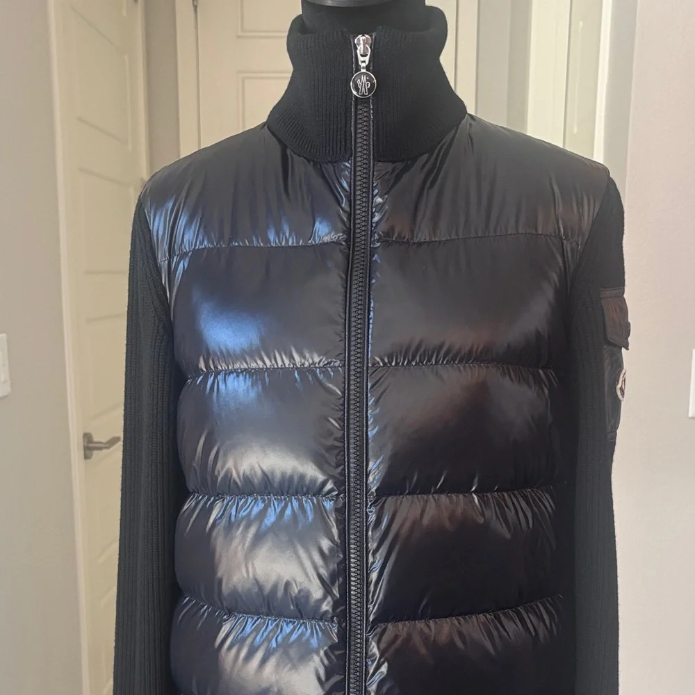 Moncler Padded Wool Cardigan Jacket Size S Authentic - Picture 7 of 17